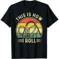 thumbnail image 1 of Roller Coaster Funny This Is How I Roll Amusement Park T-Shirt, 1 of 3