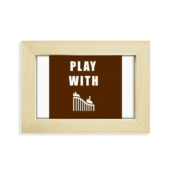 Roller Coaster Game Art Deco Fashion Desktop Decorate Photo Frame Picture Art Painting 5x7 inch