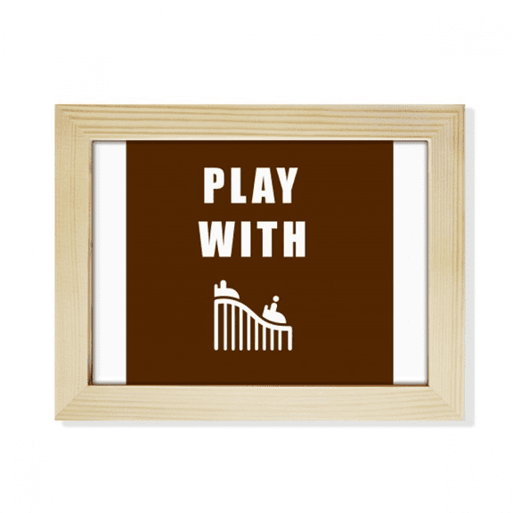 Roller Coaster Game Art Deco Fashion Desktop Photo Frame Picture Art Decoration Painting 6x8 inch