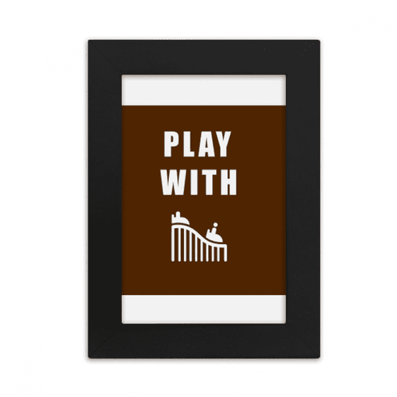 Roller Coaster Game Art Deco Fashion Desktop Photo Frame Picture Display Art Painting Exhibit