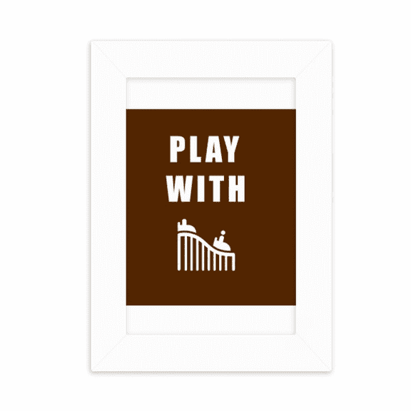 Roller Coaster Game Art Deco Fashion Desktop Photo Frame Picture Display Decoration Art Painting