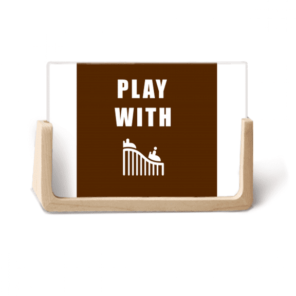 Roller Coaster Game Art Deco Fashion Photo Wooden Photo Frame Tabletop Display