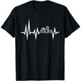 thumbnail image 1 of Roller Coaster Heartbeat Theme Park Carnival Rollercoaster T-Shirt, 1 of 4