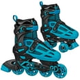 thumbnail image 1 of Roller Derby 2n1 Adjustable Falcon Boy's Skates Black/Blue, Size 3-6, 1 of 5