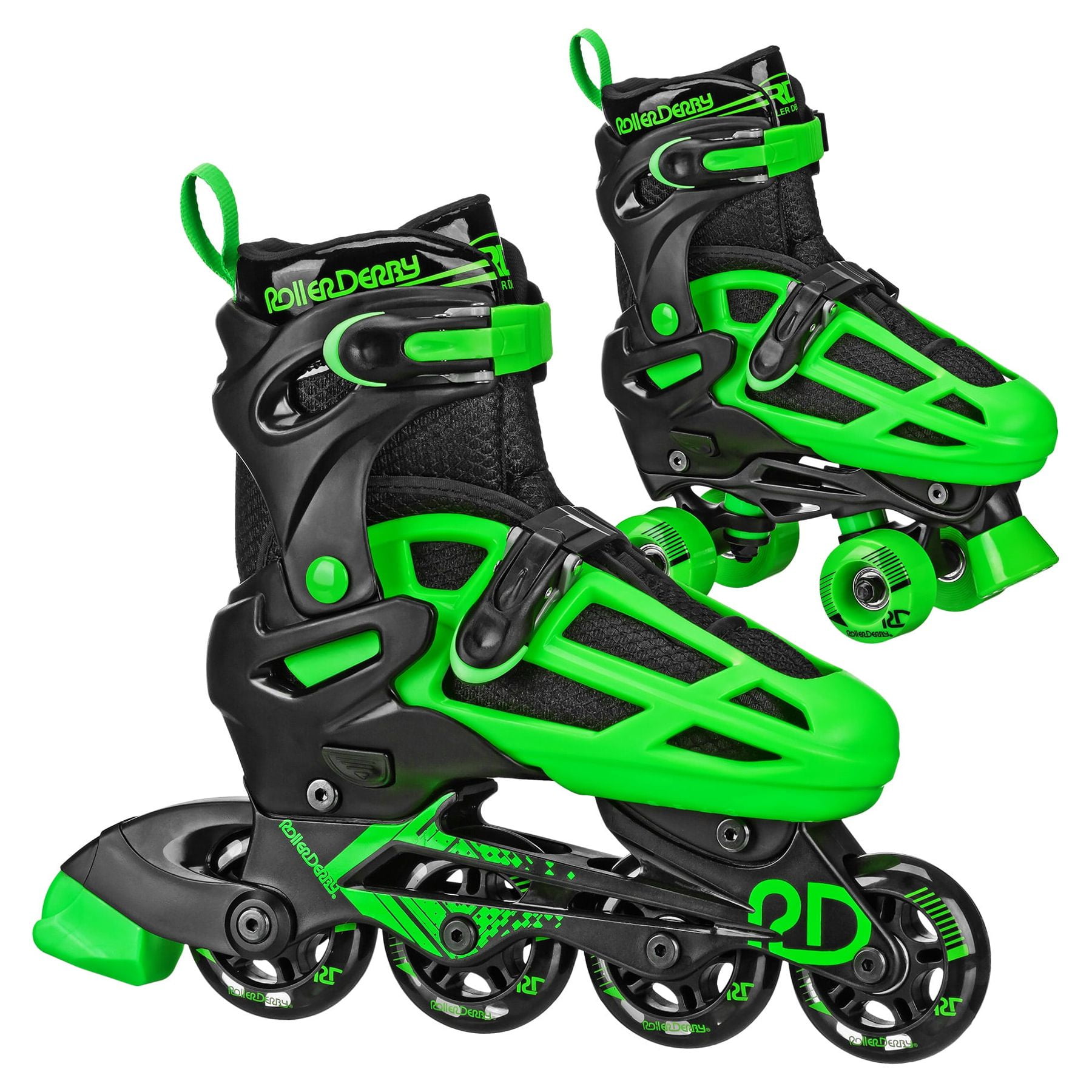 Roller Derby Boys 2in1 Adjustable Roller/Inline Skates (122