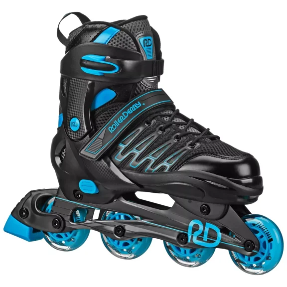 Roller Derby Custom Adult In-Fit Skates - Blue/Black 7-10