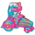 Roller Derby EZ Roll Adjustable Rainbow Unicorn Girl's Roller Skate, Size, Medium (112