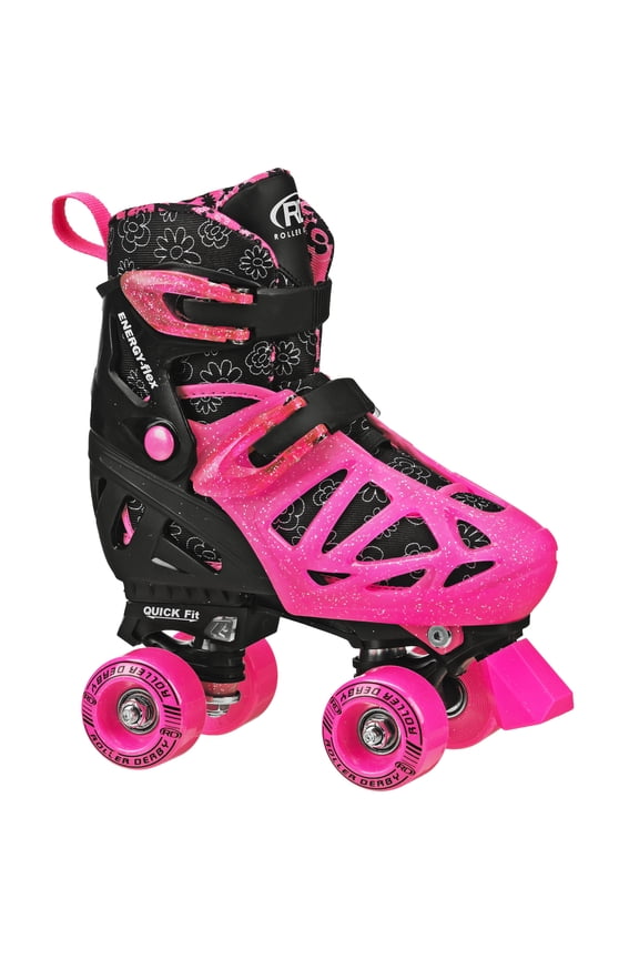 Girl's Adjustable Quad Daisy Roller Skates