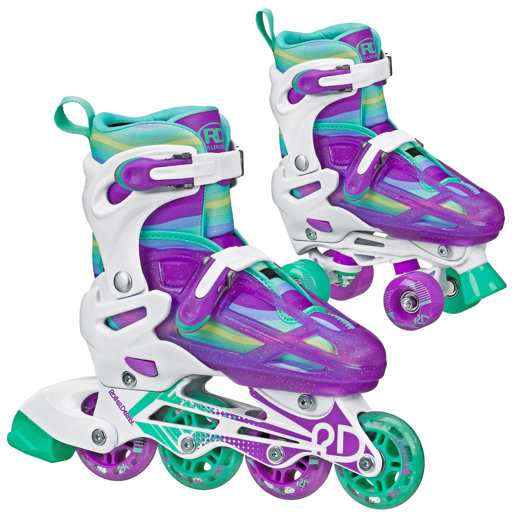 Roller Derby Girls 2in1 Roller/Inline Skates