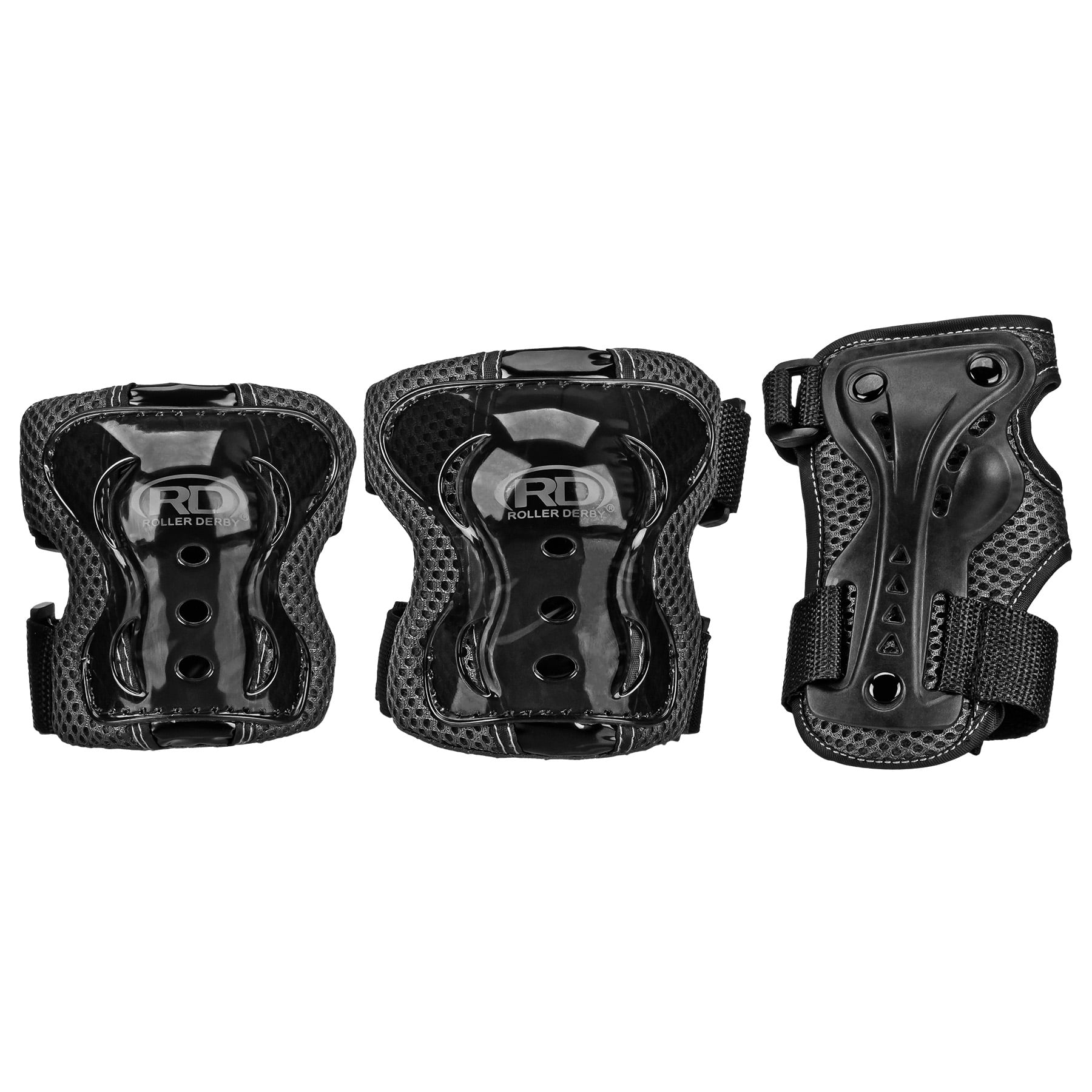 Roller Derby Protective Pack, Knee Pads, Wrist Guards, Elbow Pads