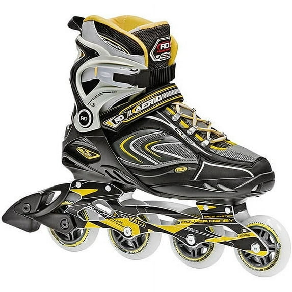 Roller Derby Skate Corp AERIO Q-80 Inline Men's Skates, Gold