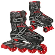Roller Derby Sprinter Boy's 2n1 Adjustable Quad and Inline Skate Combo Gamer, Size 12-2