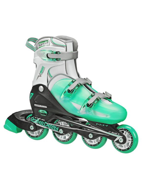 V-Tech 500 Women's Inline Skate with Adjustable Sizing, Mint