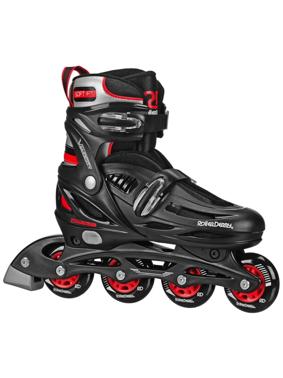 Velocity Adult Adjustable Inline Skates, Size 7-10