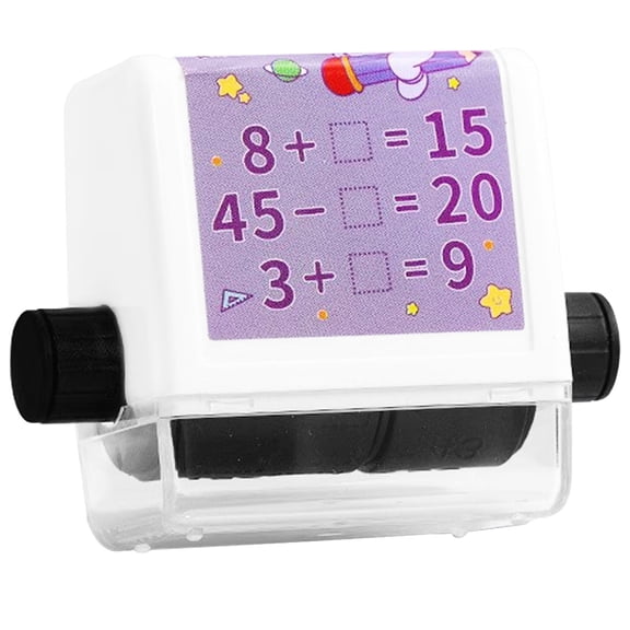 Roller Digital Teaching Stamp Addition Subtraction Reusable Math For Kids