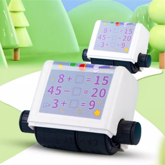 Roller Digital Teaching Stamp for Addition and Subtraction Practice - Purple