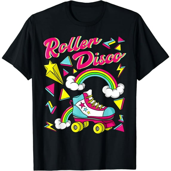 Roller Disco Vintage Skating Derby Lover Costume Party Gift T-Shirt