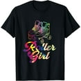 thumbnail image 1 of Roller Girl Retro Vintage T Shirt Skating 70s Costume Gift T-Shirt, 1 of 4