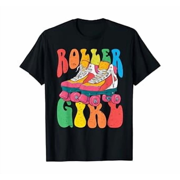 Roller Girl Vintage Seventies 70's Costume T-Shirt T-Shirt