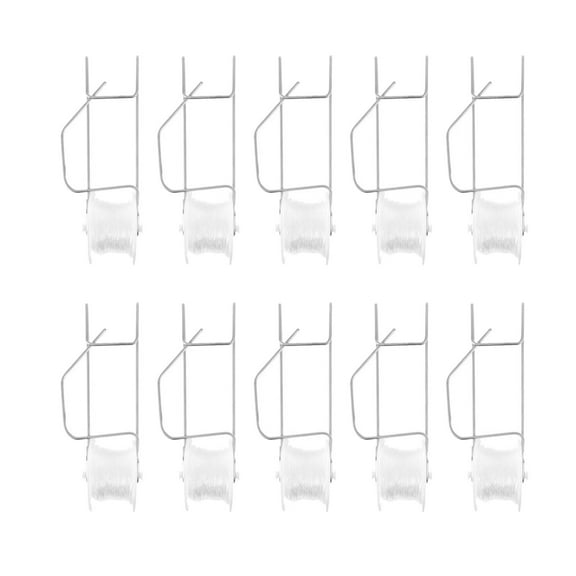 Roller Hook Trellis System with Twine - Adjustable Tomato Support Hooks for Vine Vegetables, Flowers & Greenhouse Crops, Durable Gardening Kit