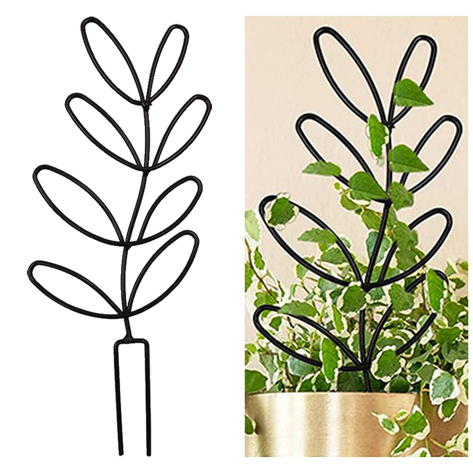 Roller Jaw Clamps Curly Hair Outdoor Pot Stand Leaves Support Flower