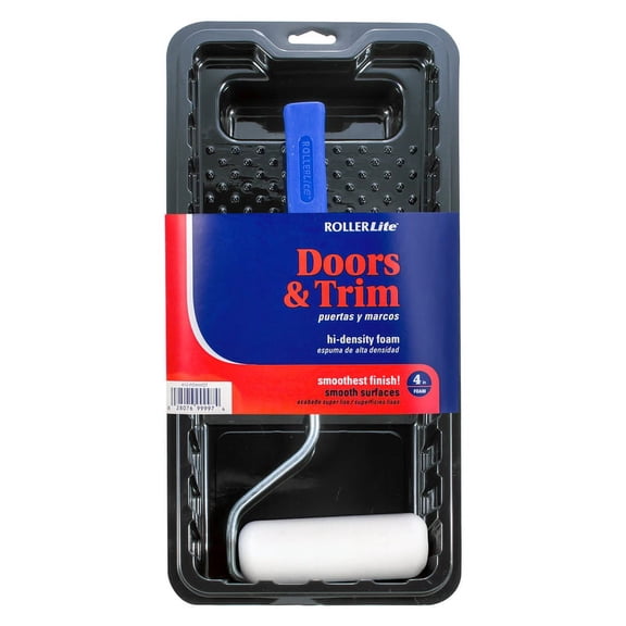 Roller Lite 412-FOAMQT 4 x 0.5 in. Hi-Density Foam Mini Roller Kit - Pack of 4
