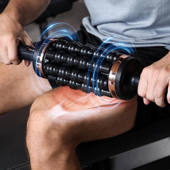 Roller Massager with Handle, Percussive 5 Levels, Neck, Back, Legs & Shoulders Massage for Pain Relief