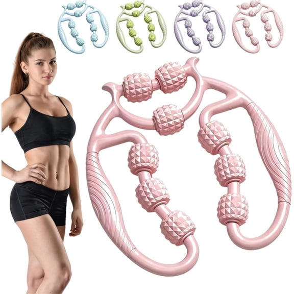 Roller Meridian Massager Leg Massager, 360° Circular Muscle Roller for Deep Tissue Release, Portable Meridian Massage Roller for Calf, Arm & Thigh Recovery, Handheld Massager (B-2)