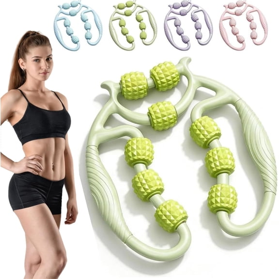 Roller Meridian Massager Leg Massager, 360° Circular Muscle Roller for Deep Tissue Release, Portable Meridian Massage Roller for Calf, Arm & Thigh Recovery, Handheld Massager (C-3)