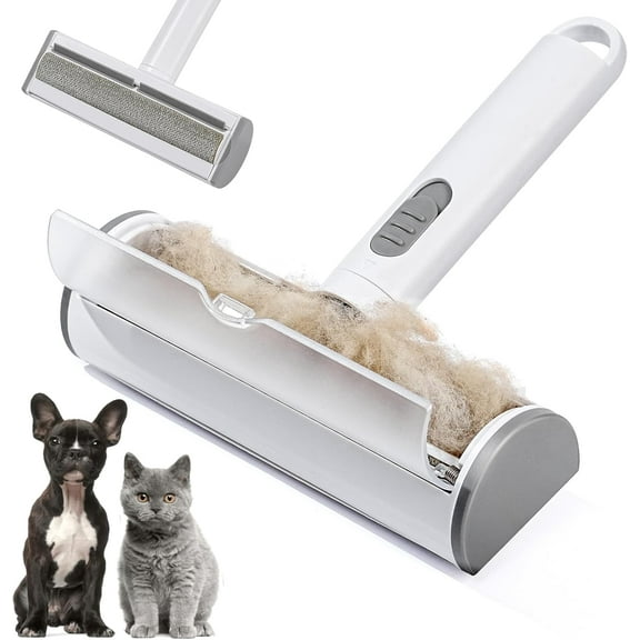 Roller Pet Hair Remover and Reusable Lint Roller，Portable Cat and Dog Lint Roller for Sofas, Carpets, Furniture, Car Cushions and Bedding, Upgraded Travelable and Washable Pet Hair Removal Tool