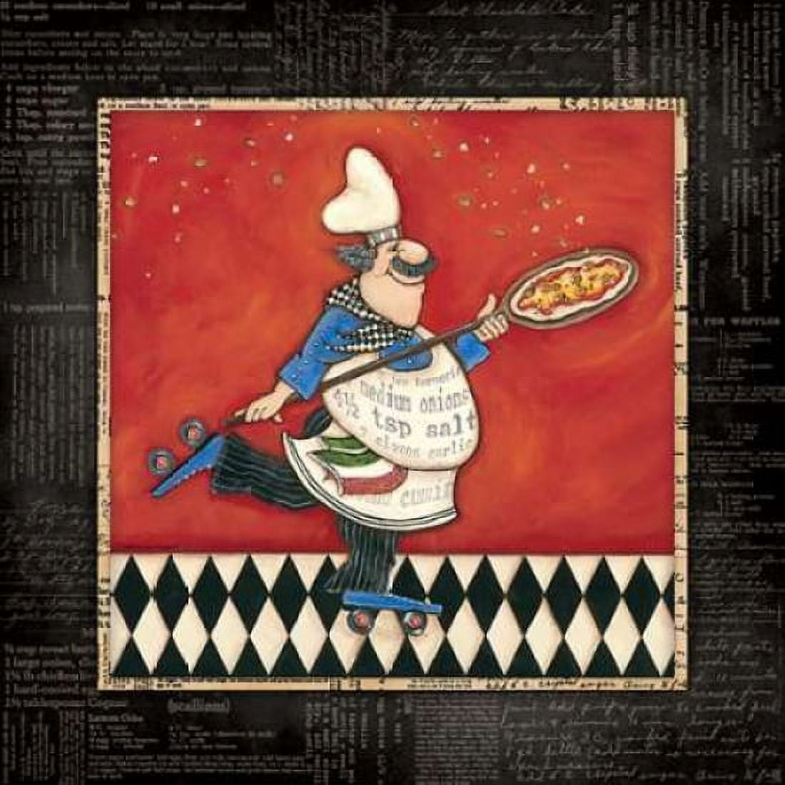 Roller Pizza Chef Canvas Art - Stephanie Marrott (24 x 24)