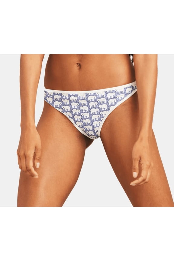 Hathi Elephant Print Swim Hipster Bottom Size X-Large Blue