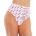 thumbnail image 1 of Roller Rabbit Hearts High Waisted Swim Bottom Size Large  White, 1 of 2