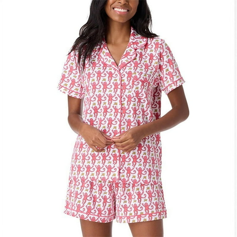 Roller Rabbit Pajamas Set Women's Cute Preppy monkey Pajamas - Main Image