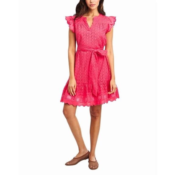 Roller Rabbit womens Malina Eyelet Ozra Dress, m