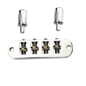 Roller Saddle Bridge Replacement Lightweight 4 String Guitar Bridge for Bass Guitars