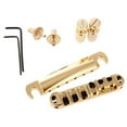 thumbnail image 1 of Roller Saddle Bridge Set w/ Posts Wrench For Electric Guitar Golden, 1 of 8