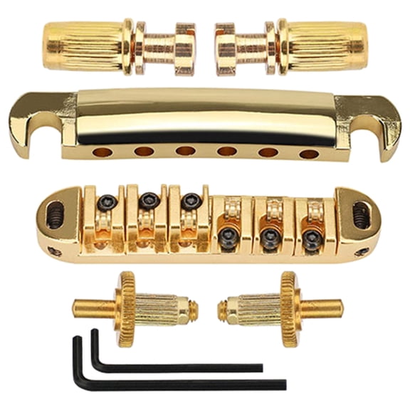 Roller Saddle O Matic Guitar Bridge with 2 Studs for Electric Guitar Guitar Parts Accessories Silver Black Gold