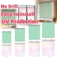 thumbnail image 1 of Roller Shades for Windows, 49.2" H Protection Roller Shade for Kitchen Bathroom Office Car Window, L-17.7x49.2in, Green, 1 of 8