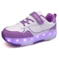 thumbnail image 1 of Roller Shoes with Wheels for Boys Girls Kids Skates Sneakers LED Light Up Rechargeable Sport Sneaker for Boys, 1 of 14