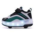 thumbnail image 1 of Roller Shoes with Wheels for Boys Girls Kids Skates Sneakers LED Light Up Rechargeable Sport Sneaker for Boys, 1 of 15