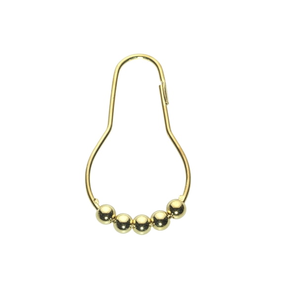 "Roller" Shower Curtain Hooks in Brushed Nickel
