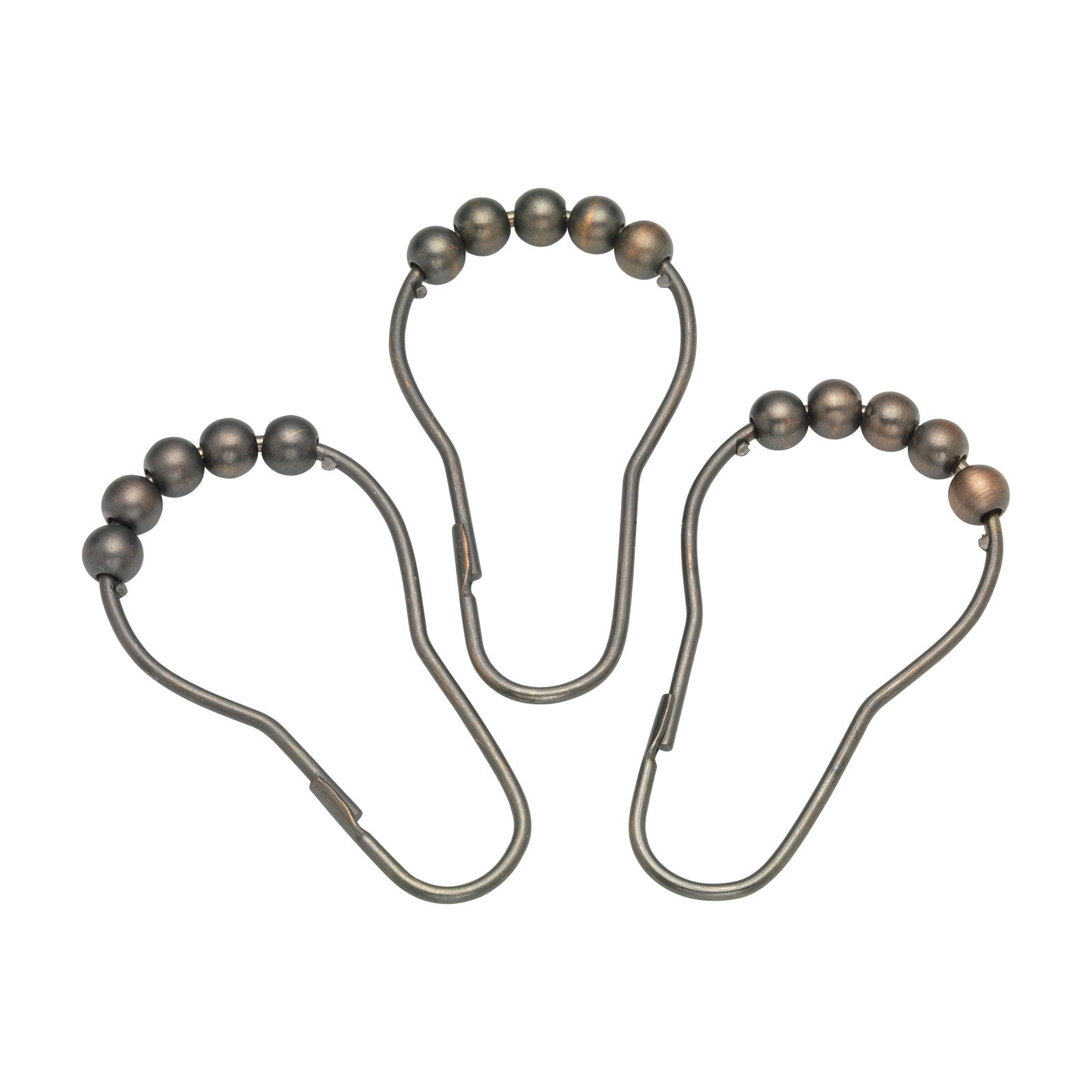 "Roller" Shower Curtain Hooks in Oil Rubbed Bronze