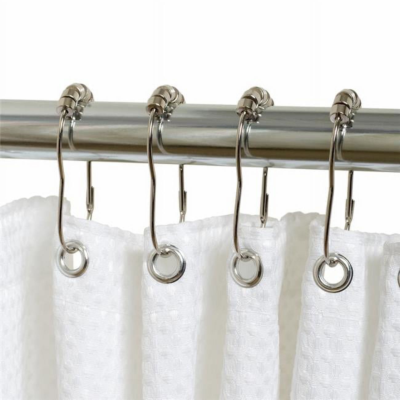 Roller Shower Curtain Rings Metal