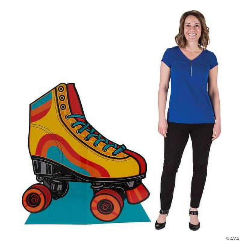 Roller Skate Cardboard StandUp, Party, Party Decor, 1 Piece