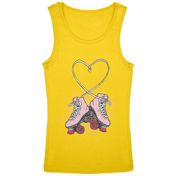Roller Skate Heart Youth Girls Tank Top