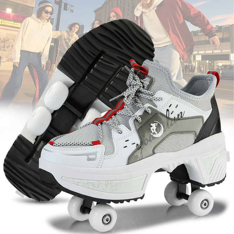Roller Skate Shoes for Adults, Roller Skate Shoes Sneakers 2-in