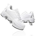 thumbnail image 1 of Roller Skate Shoes for Men, Double-Row Deform Wheel Automatic Walking Shoes, Retractable Roller Skate, Shoes with Wheels, Skating Shoes for Outdoor Fun & Fitness, 1 of 7
