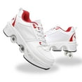 thumbnail image 1 of Roller Skate Shoes for Woman, Double-Row Deform Wheel Automatic Walking Shoes, Retractable Roller Skate, Shoes with Wheels, Skating Shoes for Outdoor Fun & Fitness, 1 of 6