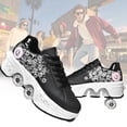 thumbnail image 1 of Roller Skate Shoes for Boys, Rollerskates and Sneakers 2-in-1 for Indoor Outdoor,Shoe with Retractable Wheels - Birthday Christmas, 1 of 7